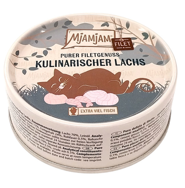 Mjamjam Purer Filetgenuss Kulinarischer Lachs 80 g